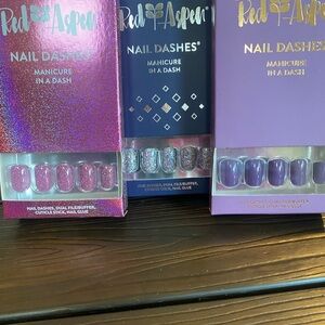 Nail Dashes, 3 sets. Brand new in boxes.